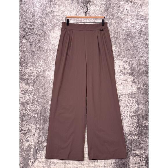 Nike 24.7 Pants Medium Womens PerfectStretch High Waist Wide Loose Ironstone - Picture 1 of 7